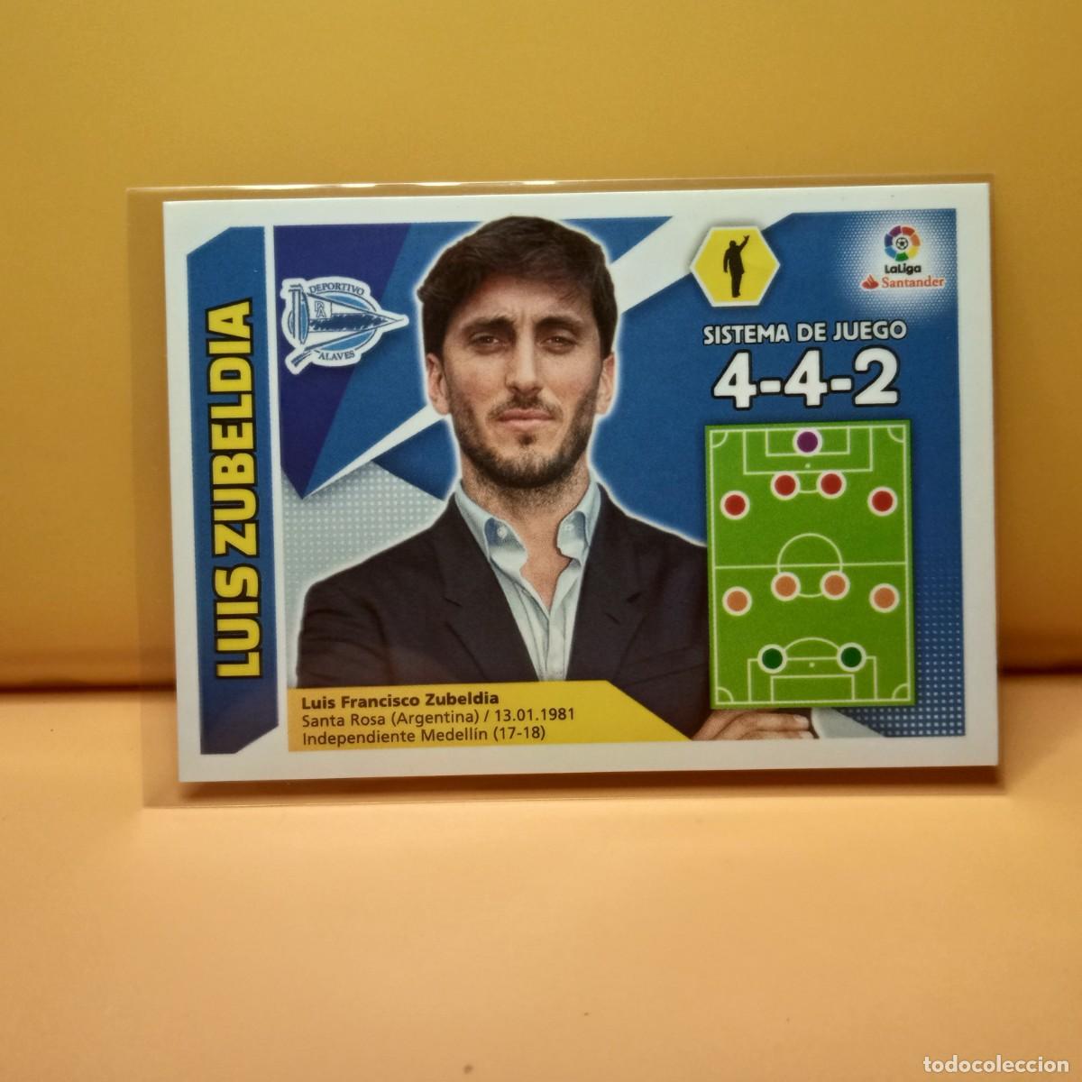 Cromos de f&uacute;tbol: EDICIONES ESTE 2017 2018 17 18 ENTRENADOR DEPORTIVO ALAVES LUIS ZUBELDIA 2