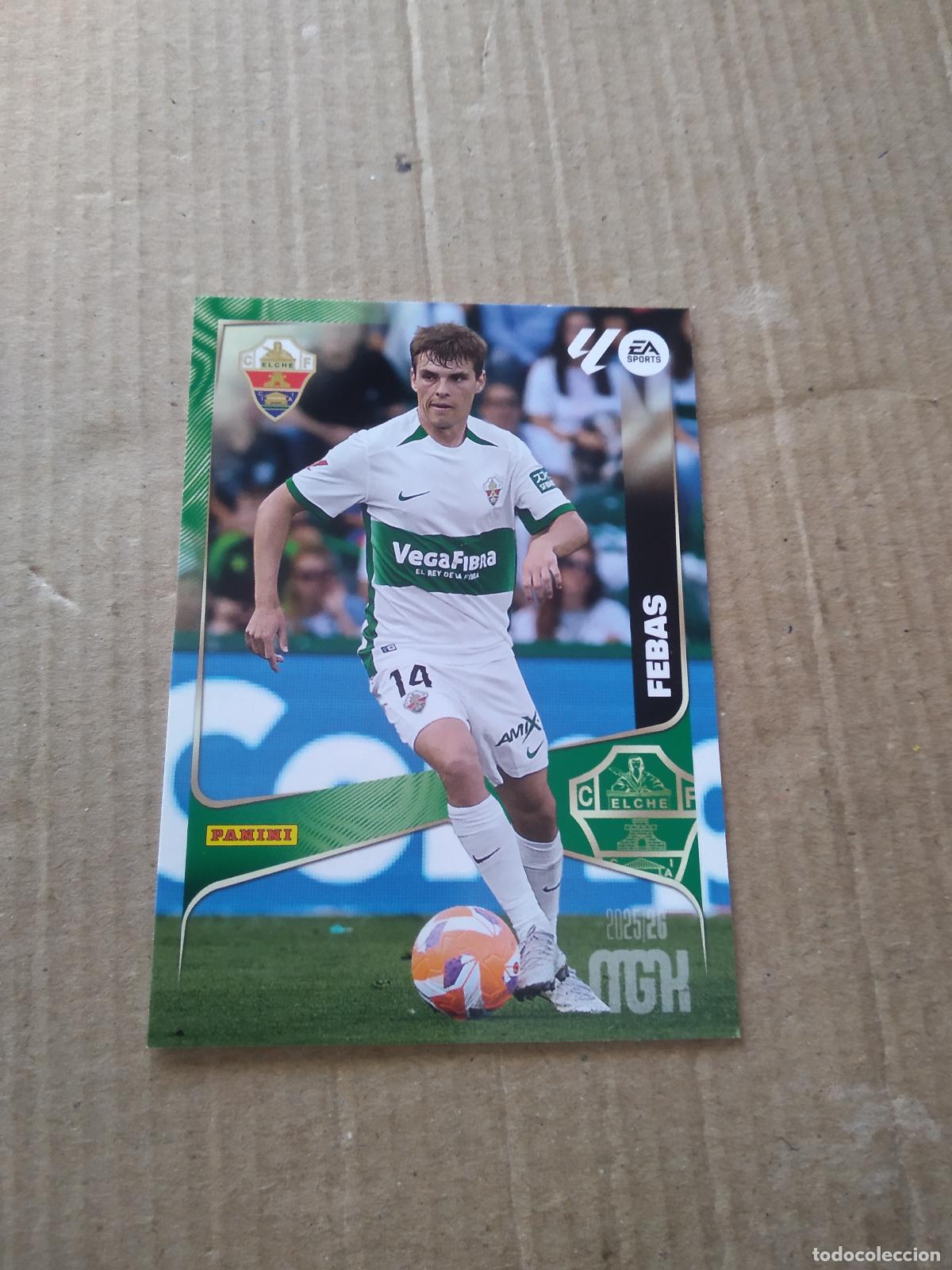 Cromos de f&uacute;tbol: 136 ALEIX FEBAS ELCHE CROMO FUTBOL PANINI LIGA MGKS 25-26 MEGACRACKS 2025-2026