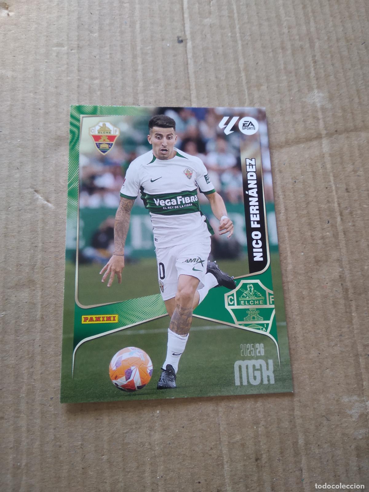 Cromos de f&uacute;tbol: 139 NICO FERNANDEZ ELCHE CROMO FUTBOL PANINI LIGA MGKS 25-26 MEGACRACKS 2025-2026