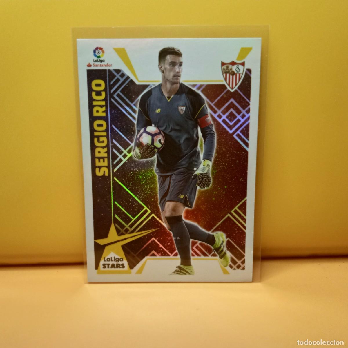 Cromos de f&uacute;tbol: EDICIONES ESTE 2017 2018 17 18 STARS SEVILLA F.C SERGIO RICO 25