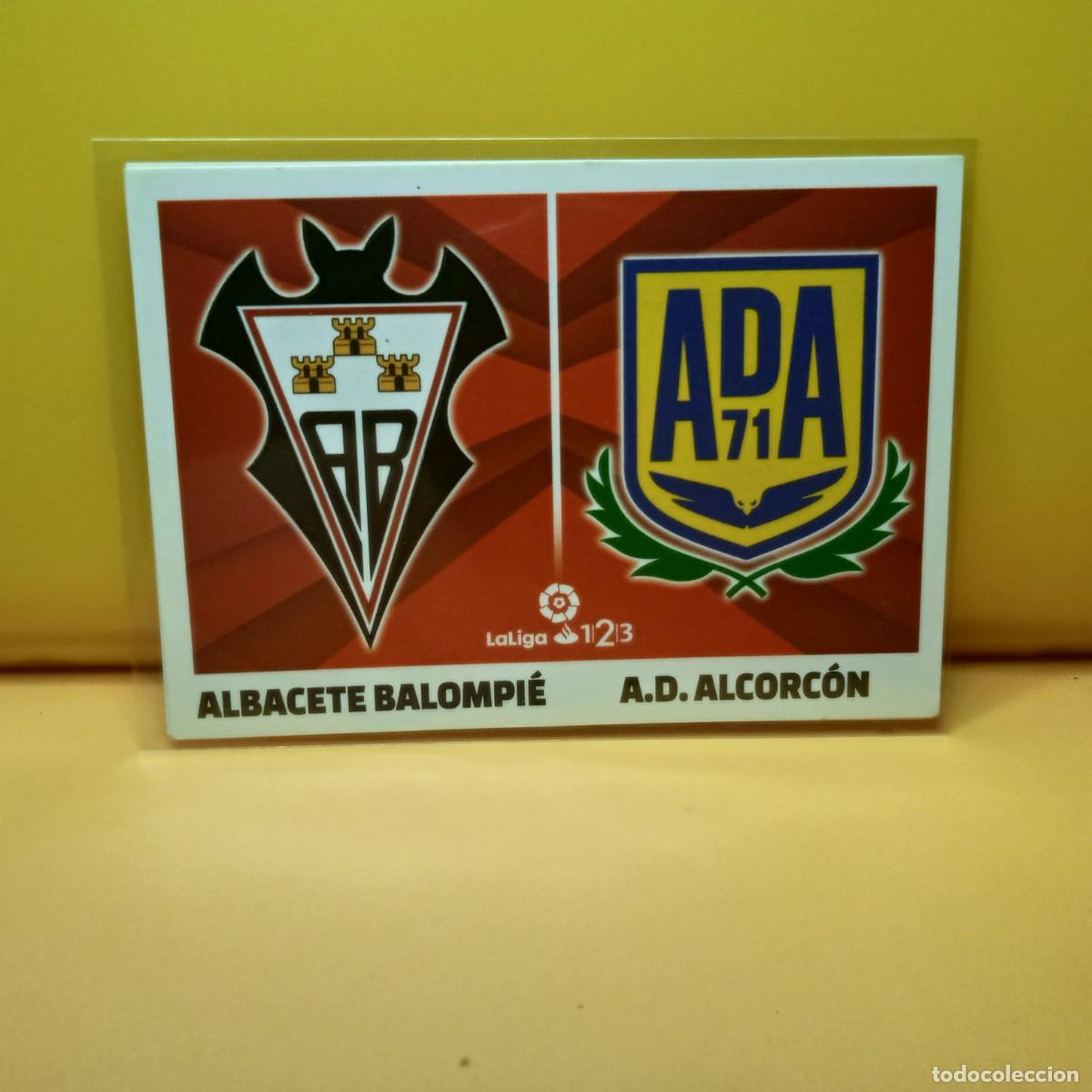 Cromos de f&uacute;tbol: EDICIONES ESTE 2017 2018 17 18 SEGUNDA 1 ESCUDOS ALBACETE, ALCORC&Oacute;N