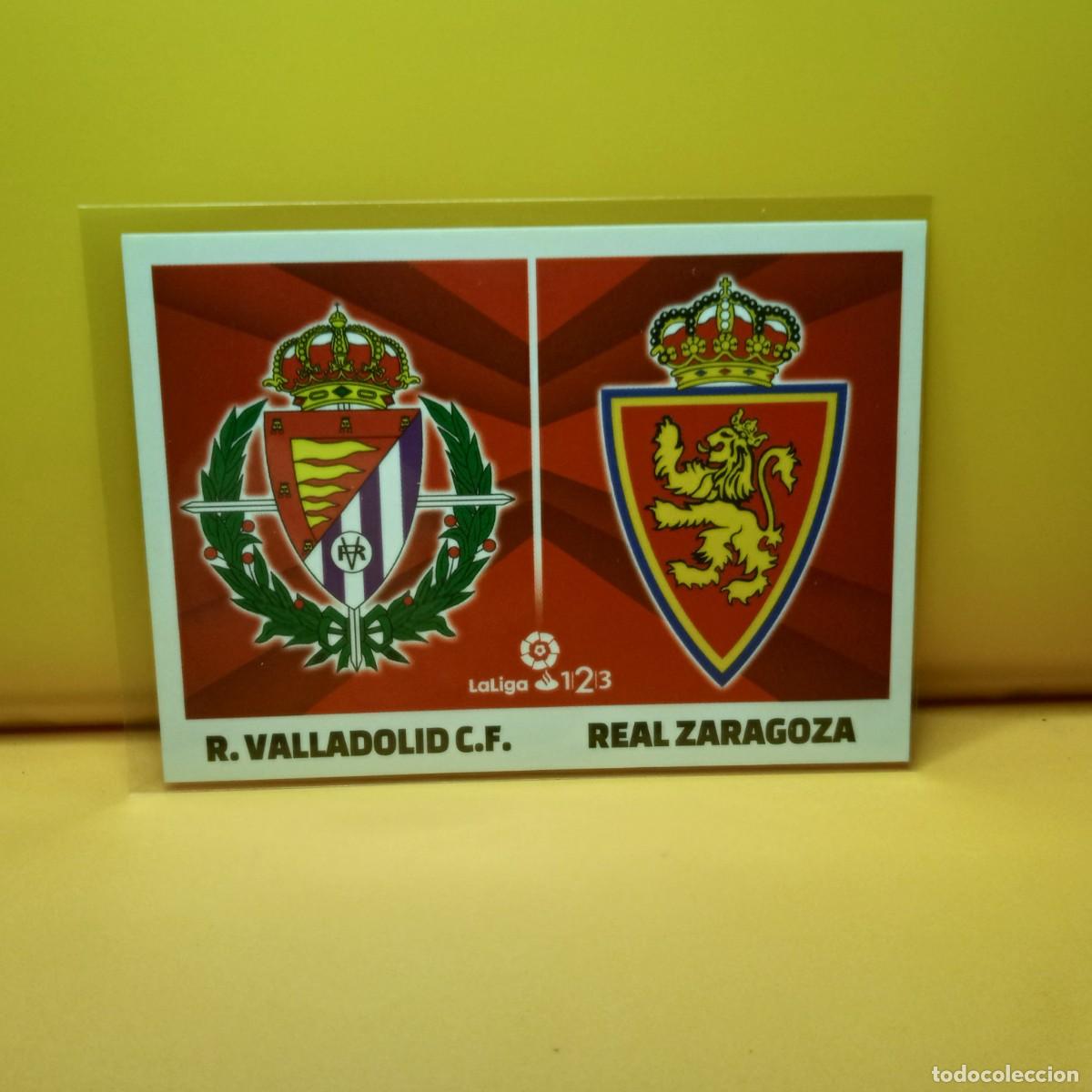 Cromos de f&uacute;tbol: EDICIONES ESTE 2017 2018 17 18 SEGUNDA 11 ESCUDOS REAL VALLADOLID, REAL ZARAGOZA