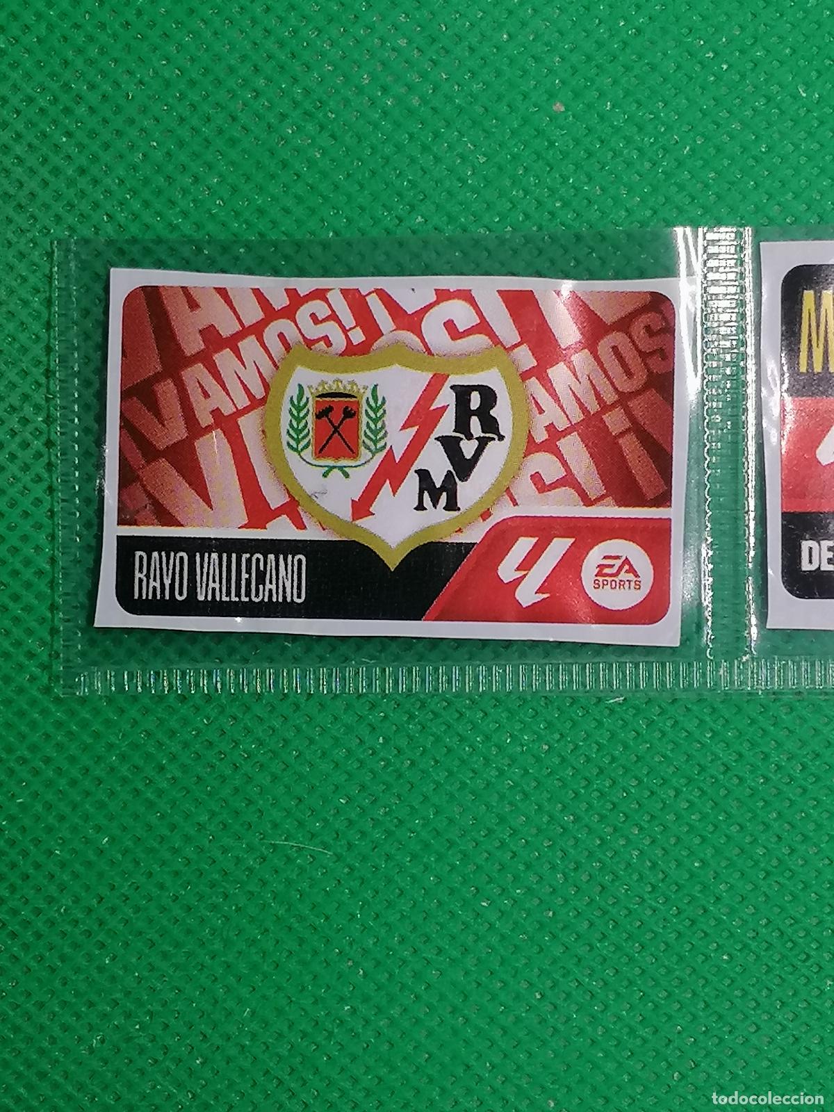Cromos de f&uacute;tbol: ESCUDO RAYO VALLECANO CHICLES CHICLE SIN PEGAR ⚽ PANINI LIGA ESTE 26 27 2026 2027 ⚽