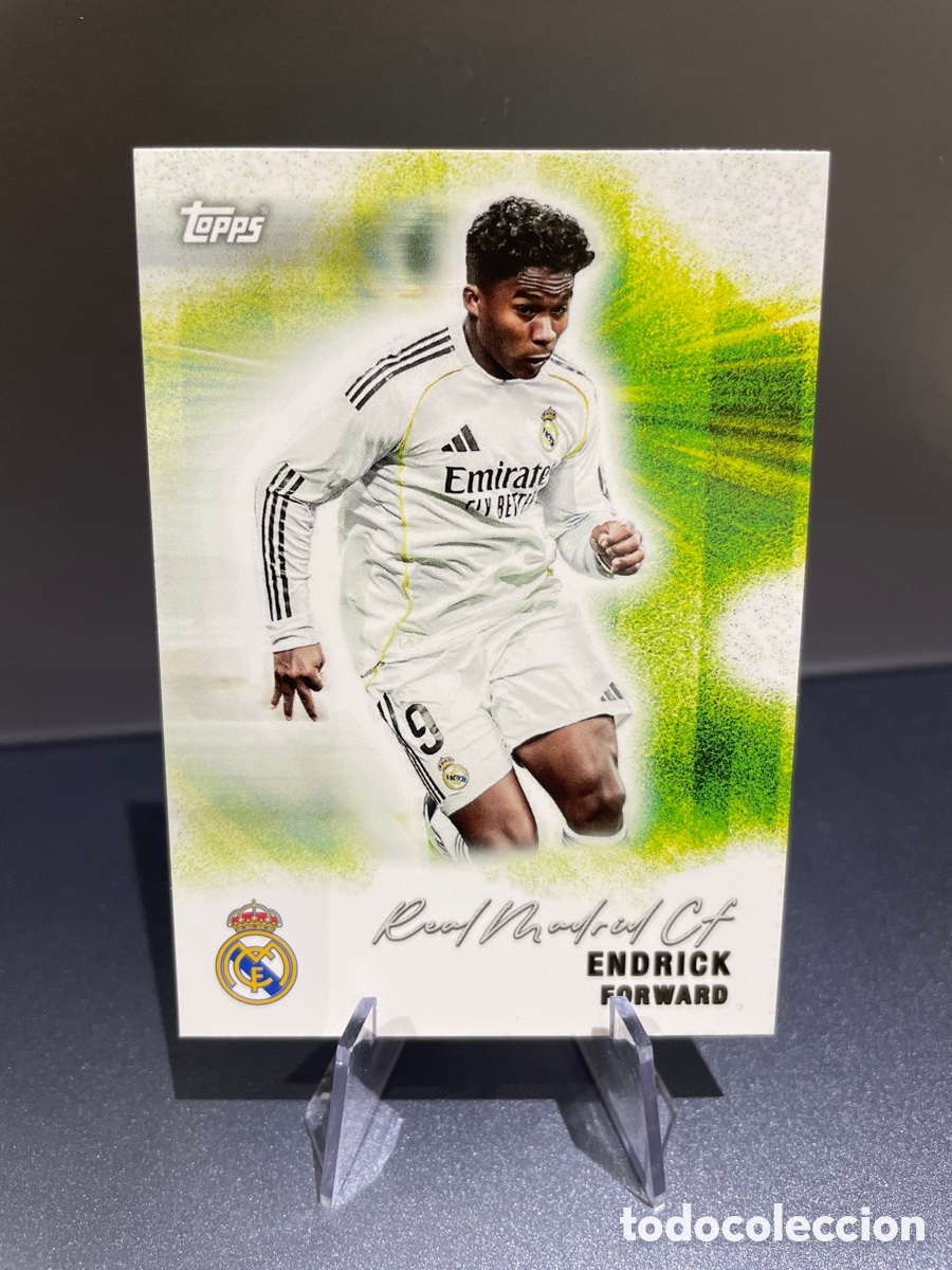 Cromos de f&uacute;tbol: Endrick 31 Pitch Pursuits Topps Team Set Real Madrid 2025-26