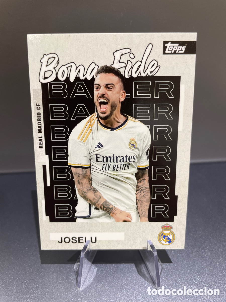 Cromos de f&uacute;tbol: Joselu 24 Bona Fide Topps Team Set Real Madrid 2025-26