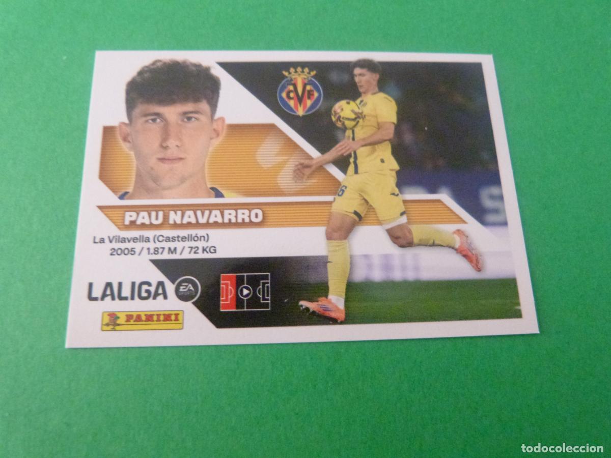 Cromos de f&uacute;tbol: CROMO FUTBOL PAU NAVARRO VILLARREAL C.F. SIN PEGAR N&ordm; 6 A LIGA ESTE 2026-2027/26-27