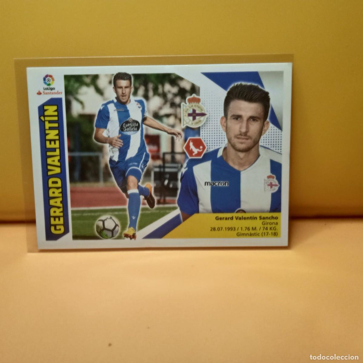 Cromos de f&uacute;tbol: EDICIONES ESTE 2017 2018 17 18 &Uacute;LTIMOS FICHAJES 12 DEPORTIVO LA CORU&Ntilde;A GERARD VALENT&Iacute;N