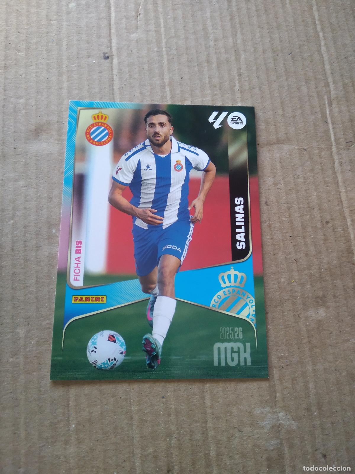 Cromos de f&uacute;tbol: 152 BIS SALINAS ESPANYOL CROMO FUTBOL PANINI LIGA MGKS 25-26 MEGACRACKS 2025-2026