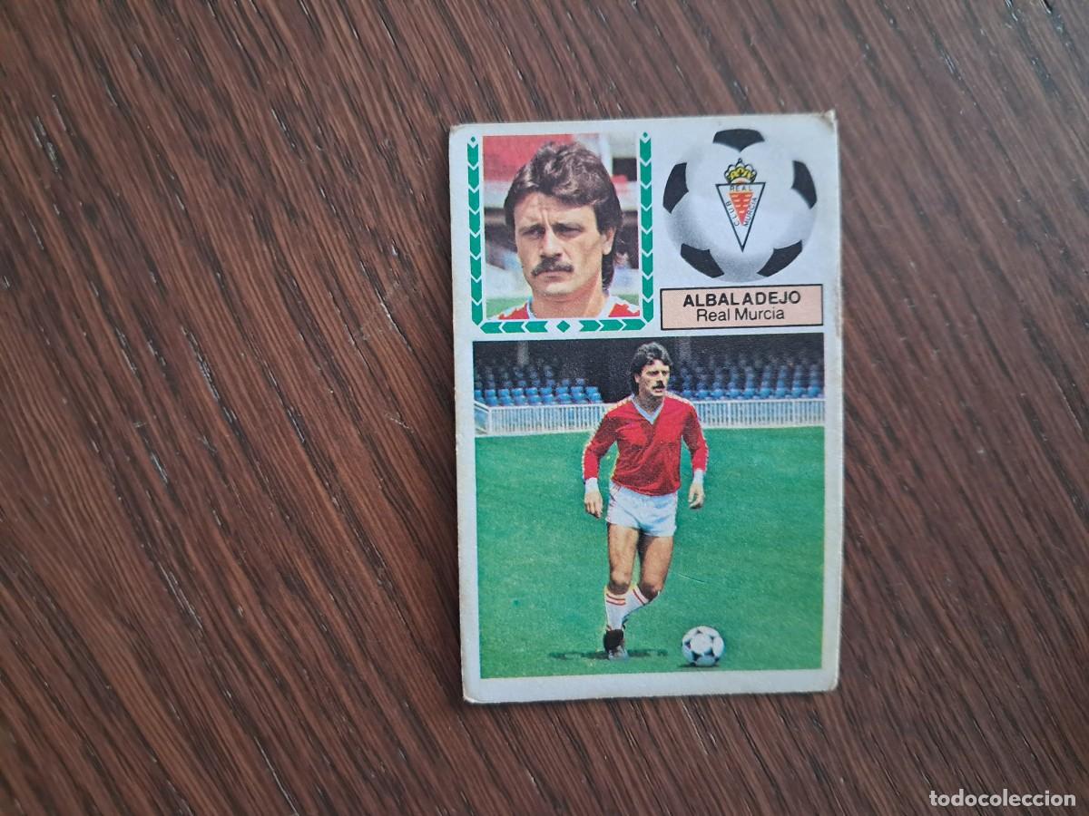 Cromos de f&uacute;tbol: cromo de futbol, edic. Este 83-84, Albadalejo, Real Murcia,&uacute;ltimos fichajes n&ordm; 2.sin pegar.version 2