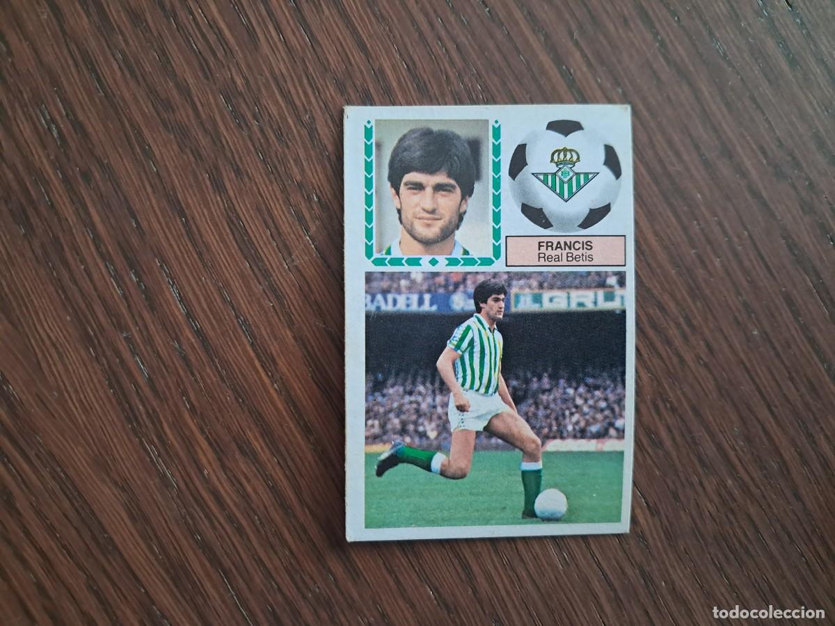 Cromos de f&uacute;tbol: cromo de futbol, edic. Este 83-84, Francis, Real Betis, sin pegar.