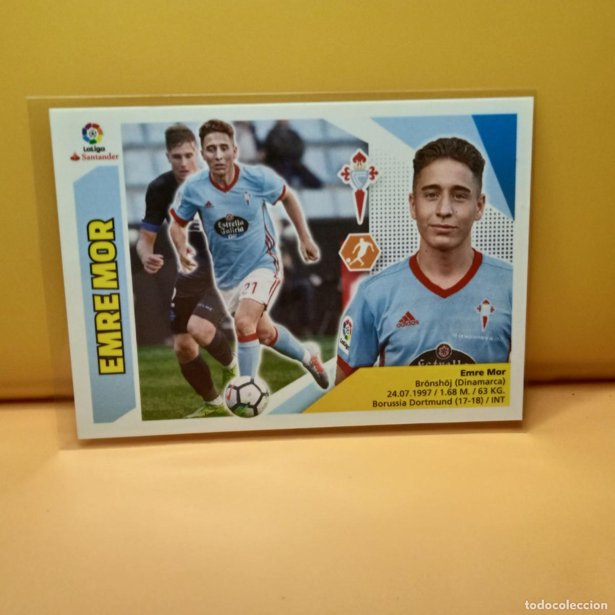 Cromos de f&uacute;tbol: EDICIONES ESTE 2017 2018 17 18 &Uacute;LTIMOS FICHAJES 56 CELTA DE VIGO EMRE MOR (4&ordf; EDICI&Oacute;N)