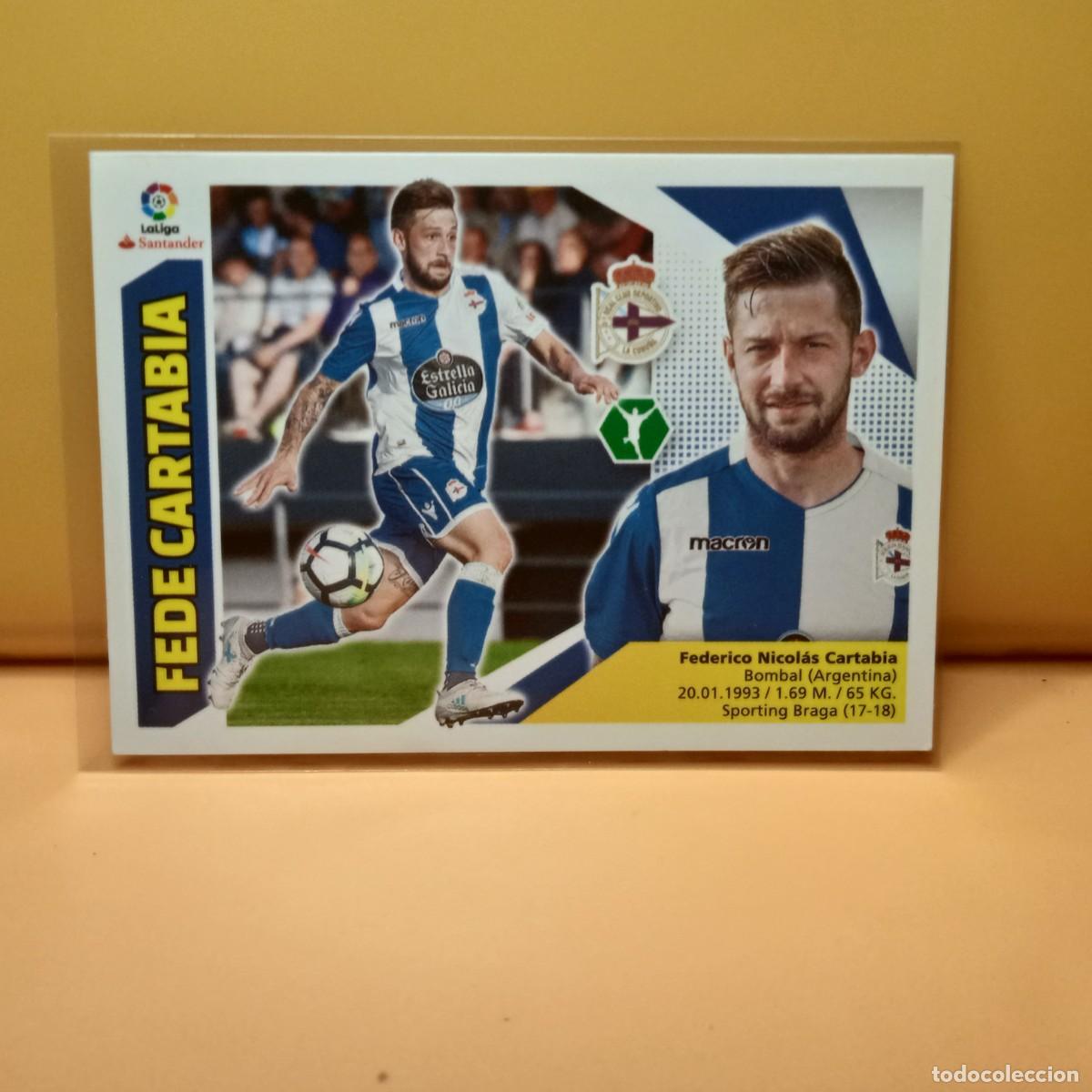 Cromos de f&uacute;tbol: EDICIONES ESTE 2017 2018 17 18 COLOCA, DEPORTIVO LA CORU&Ntilde;A FEDE CARTABIA 16 BIS (4&ordf; EDICI&Oacute;N)