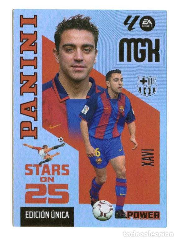 Cromos de f&uacute;tbol: 427P XAVI STARS ON 25 POWER EDICION UNICA MEGACRACKS 2026 2027 26 27 MGK PANINI