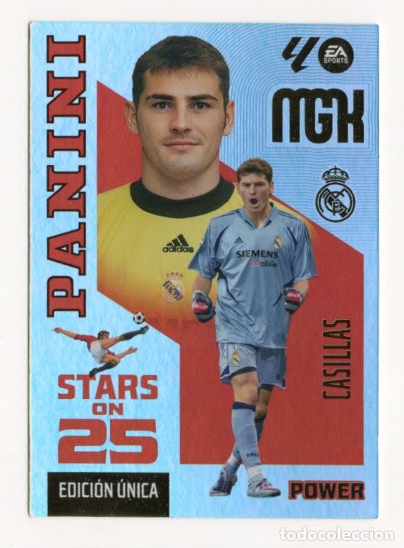 Cromos de f&uacute;tbol: 428P CASILLAS REAL MADRID STARS ON 25 POWER EDICION UNICA MEGACRACKS 2026 2027 26 27 MGK PANINI
