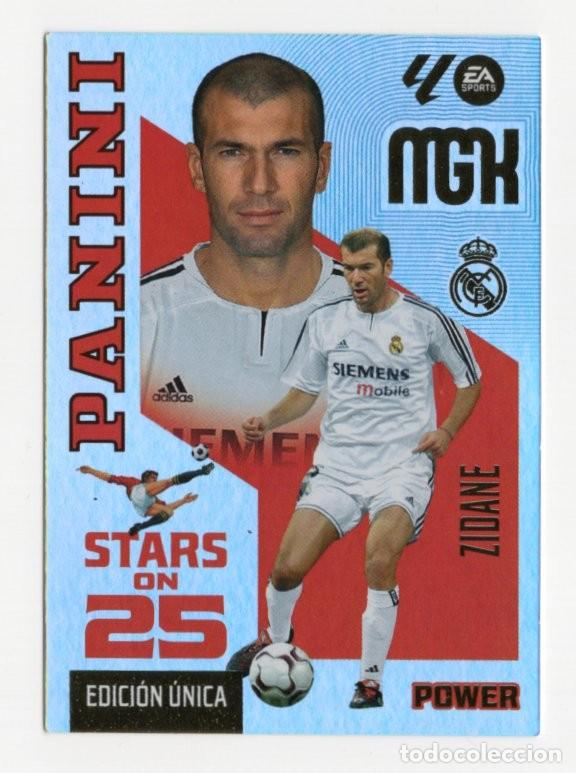Cromos de f&uacute;tbol: 430P ZIDANE REAL MADRID STARS ON 25 POWER EDICION UNICA MEGACRACKS 2026 2027 26 27 MGK PANINI