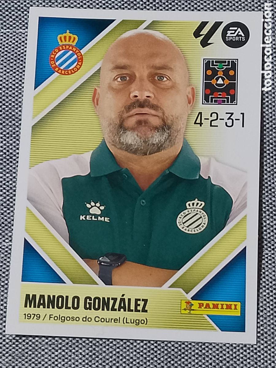 Cromos de f&uacute;tbol: MANOLO GONZALEZ - RCD ESPANYOL - LALIGA LA LIGA 26 27 N 2 2026 2027 PANINI ESTE