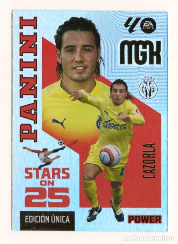 Cromos de f&uacute;tbol: 438P CAZORLA VILLAREAL SEVILLA STARS ON 25 POWER EDICION UNICA MEGACRACKS 2026 2027 26 27 MGK PANINI