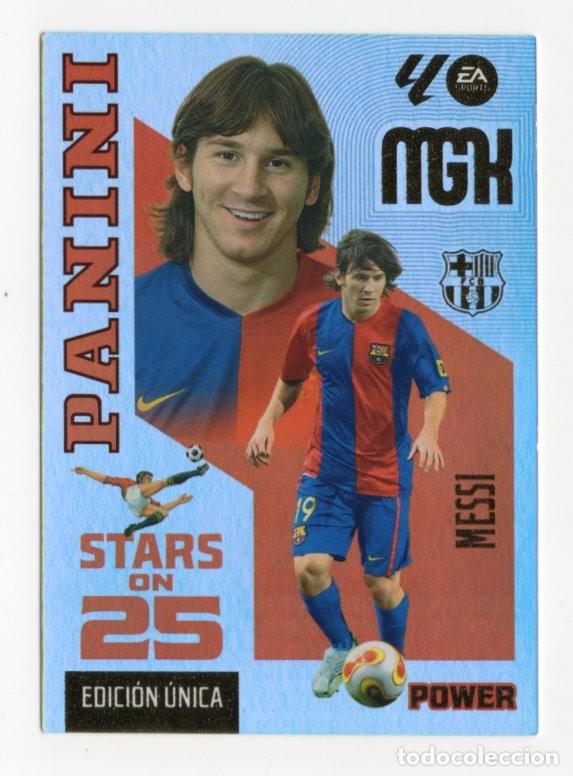 Cromos de f&uacute;tbol: 440P MESSI BARCELONA STARS ON 25 POWER EDICION UNICA MEGACRACKS 2026 2027 26 27 MGK PANINI