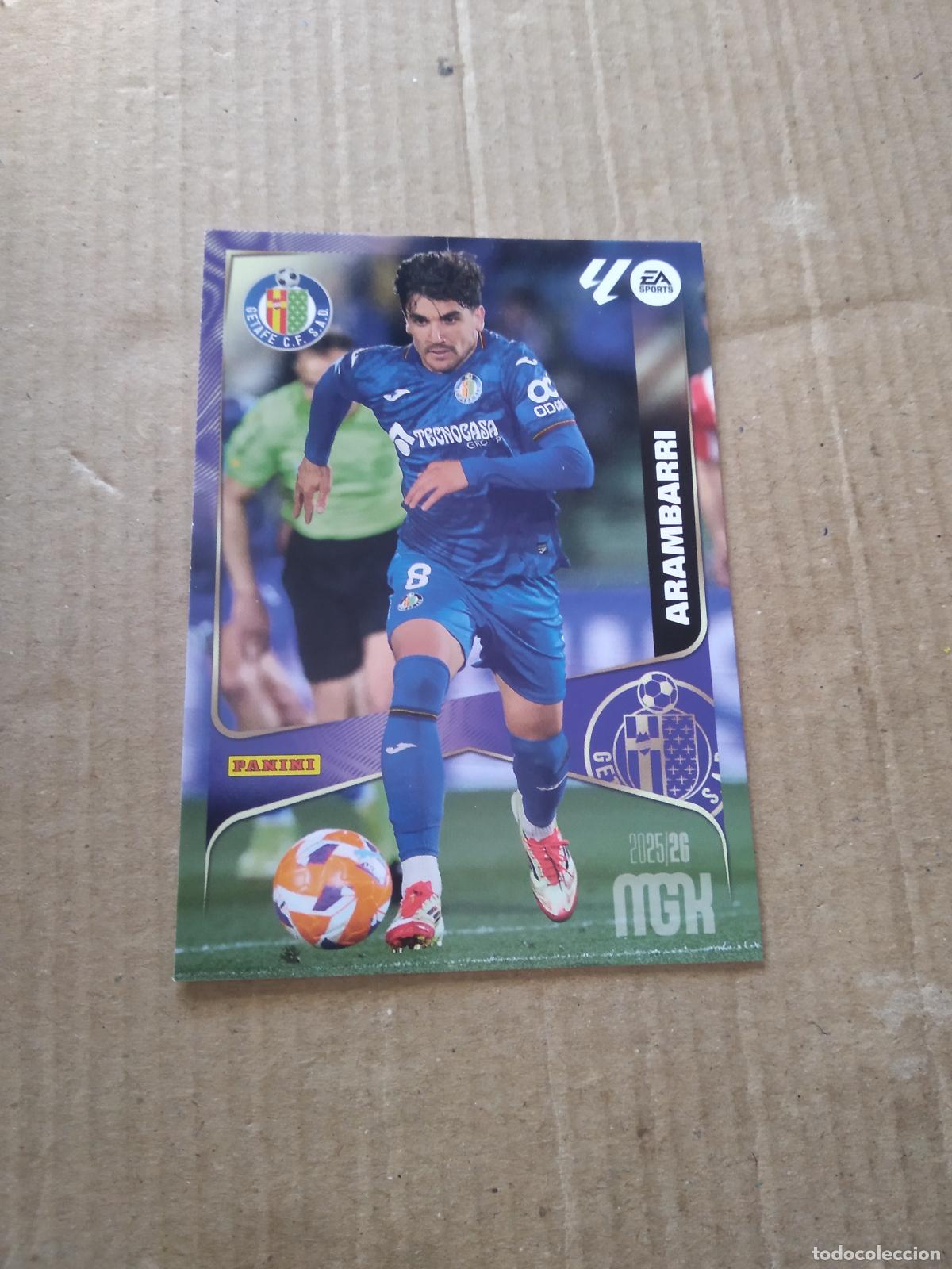 Cromos de f&uacute;tbol: 173 ARAMBARRI GETAFE CROMO FUTBOL PANINI LIGA MGKS 25-26 MEGACRACKS 2025-2026