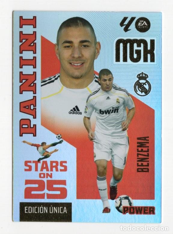 Cromos de f&uacute;tbol: 441P BENZEMA REAL MADRID STARS ON 25 POWER EDICION UNICA MEGACRACKS 2026 2027 26 27 MGK PANINI