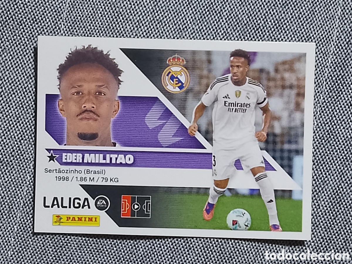 Cromos de f&uacute;tbol: EDER MILITAO - REAL MADRID - LALIGA LA LIGA 26 27 N 6 2026 2027 PANINI ESTE