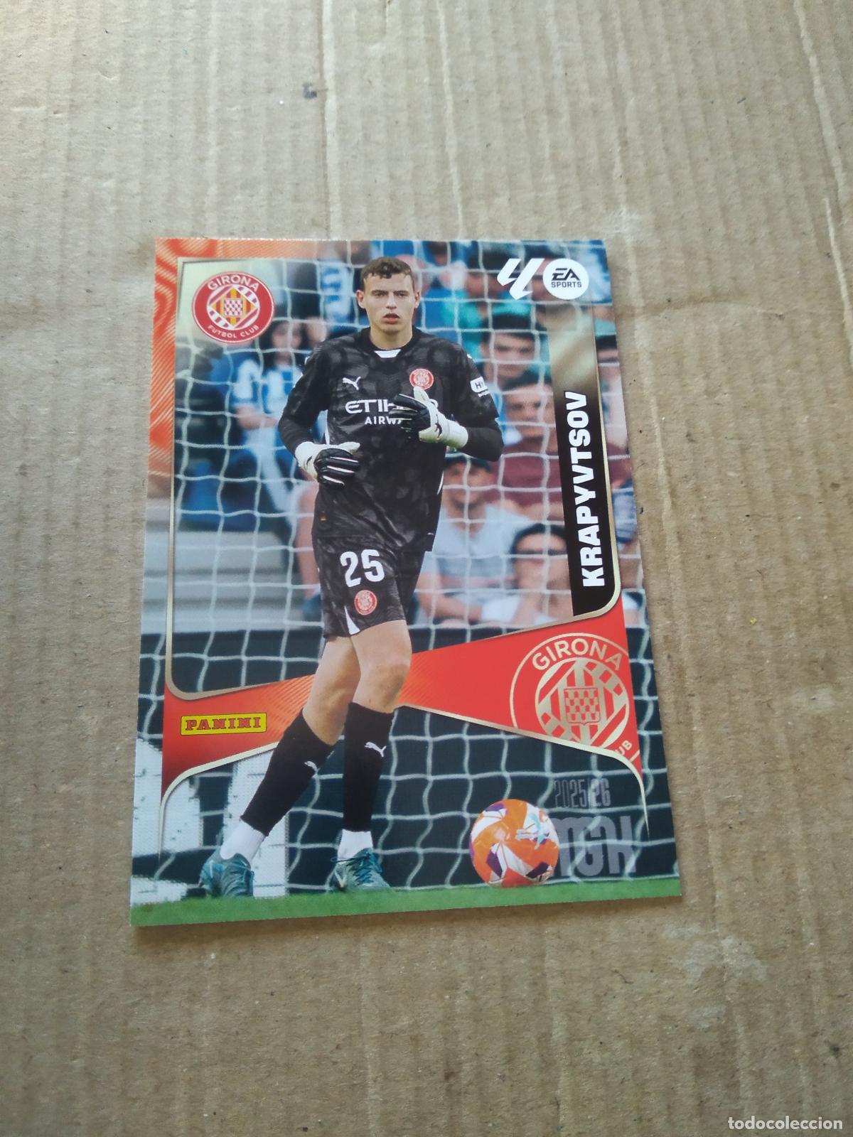 Cromos de f&uacute;tbol: 183 KRAPYVTSOV GIRONA CROMO FUTBOL PANINI LIGA MGKS 25-26 MEGACRACKS 2025-2026