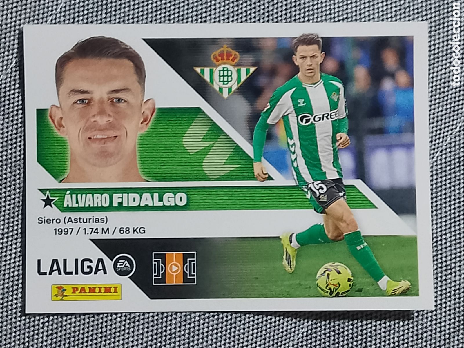 Cromos de f&uacute;tbol: ALVARO FIDALGO - REAL BETIS - LALIGA LA LIGA 26 27 N 12 2026 2027 PANINI ESTE
