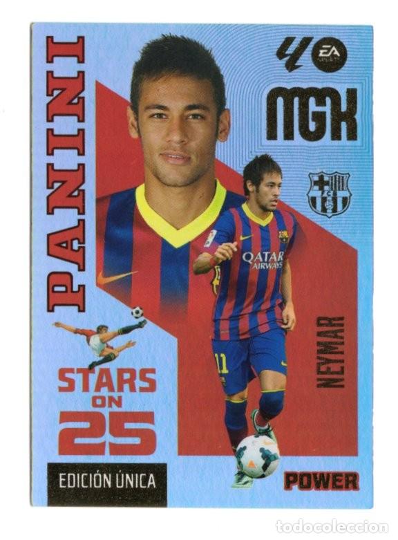 Cromos de f&uacute;tbol: 446P NEYMAR BARCELONA STARS ON 25 POWER EDICION UNICA MEGACRACKS 2026 2027 26 27 MGK