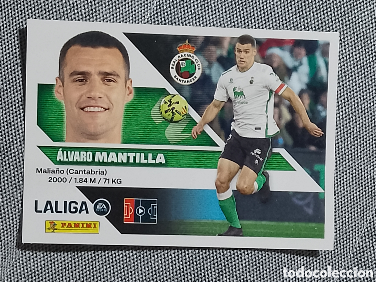 Cromos de f&uacute;tbol: ALVARO MANTILLA - RACING SANTANDER- LALIGA LA LIGA 26 27 N 5 2026 2027 PANINI ESTE