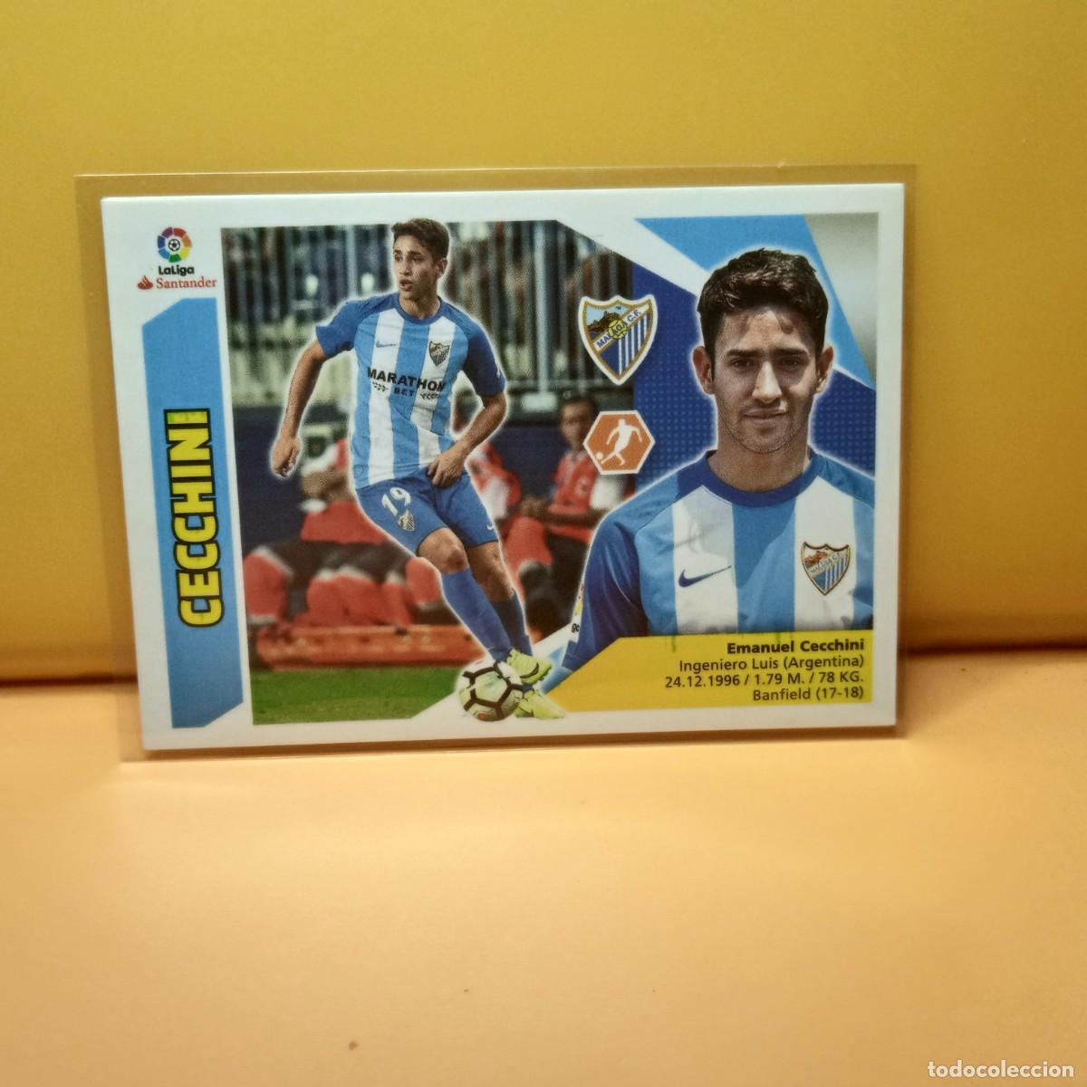 Cromos de f&uacute;tbol: EDICIONES ESTE 2017 2018 17 18 COLOCA, M&Aacute;LAGA C.F CECCHINI 11 BIS (3&ordf; EDICI&Oacute;N)