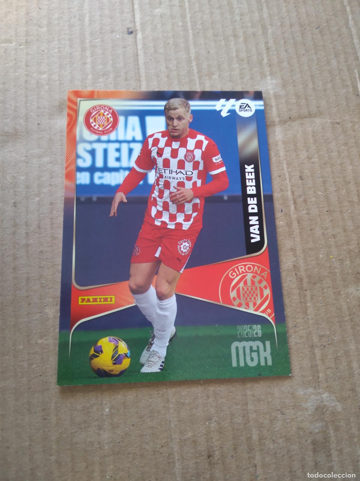 Cromos de f&uacute;tbol: 190 VAN DE BEEK GIRONA CROMO FUTBOL PANINI LIGA MGKS 25-26 MEGACRACKS 2025-2026