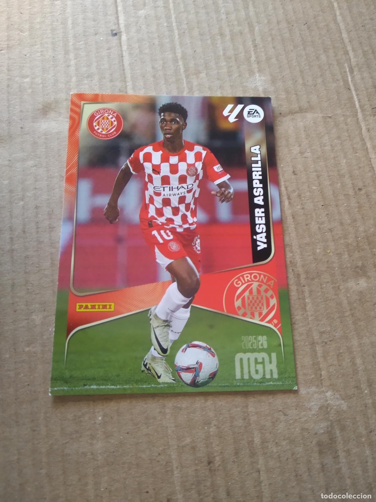 Cromos de f&uacute;tbol: 192 YANGEL HERRERA GIRONA CROMO FUTBOL PANINI LIGA MGKS 25-26 MEGACRACKS 2025-2026