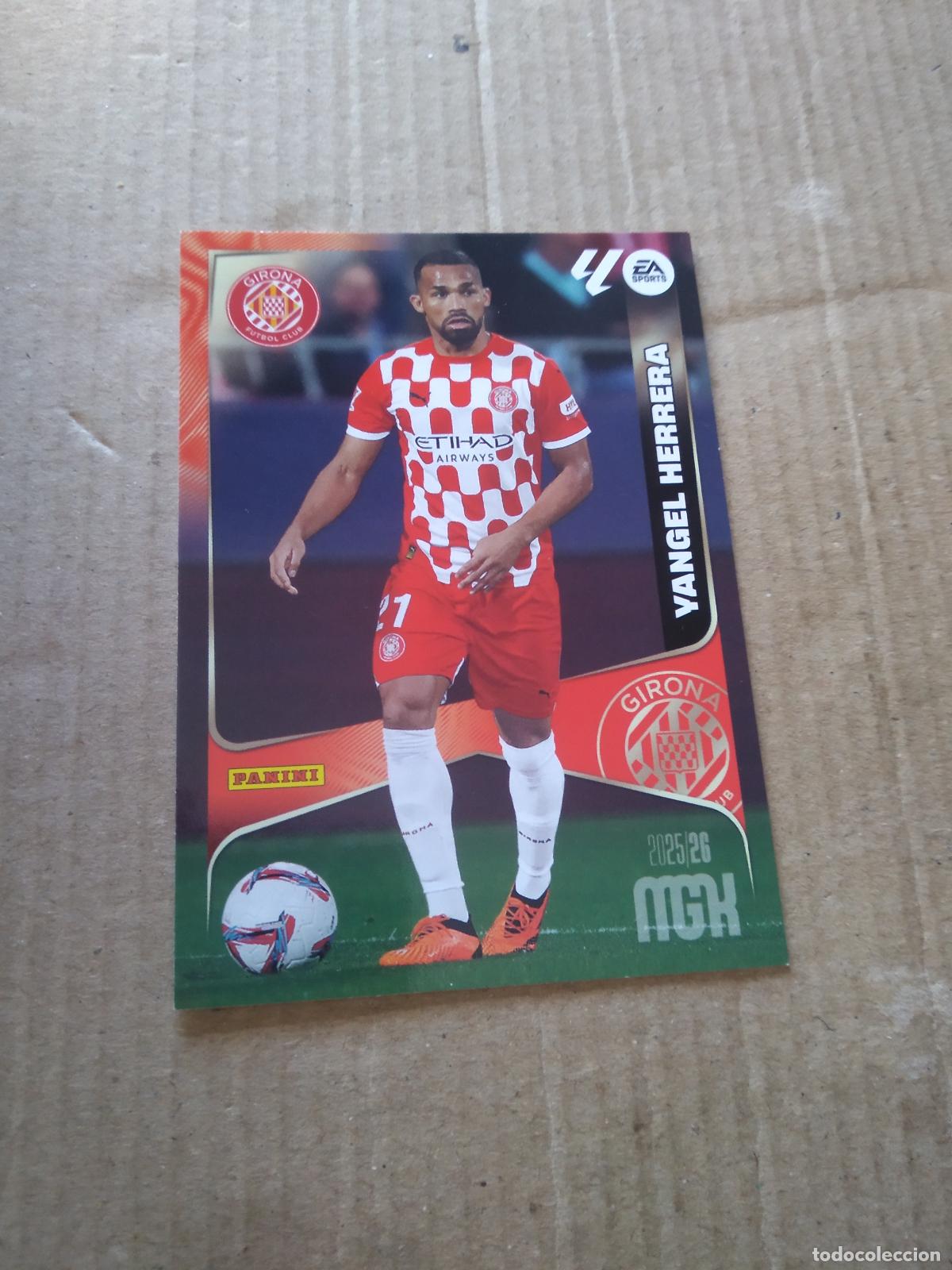 Cromos de f&uacute;tbol: 192 YANGEL HERRERA GIRONA CROMO FUTBOL PANINI LIGA MGKS 25-26 MEGACRACKS 2025-2026