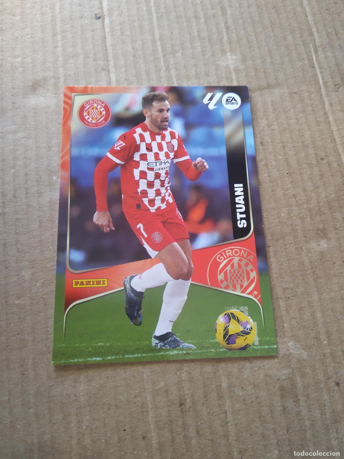 Cromos de f&uacute;tbol: 198 STUANI GIRONA CROMO FUTBOL PANINI LIGA MGKS 25-26 MEGACRACKS 2025-2026