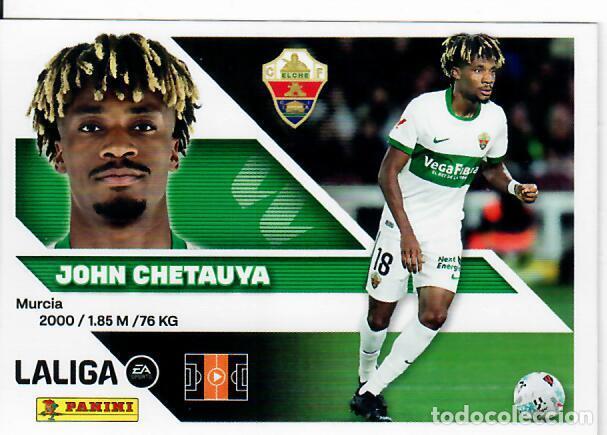 Cromos de f&uacute;tbol: CROMO PANINI LIGA ESTE 26 27 - N&ordm; 13 B - JOHN CHETAUYA - ELCHE