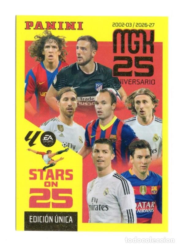 Cromos de f&uacute;tbol: 425 STARS ON 25 MEGACRACKS 2026 2027 26 27 MGK