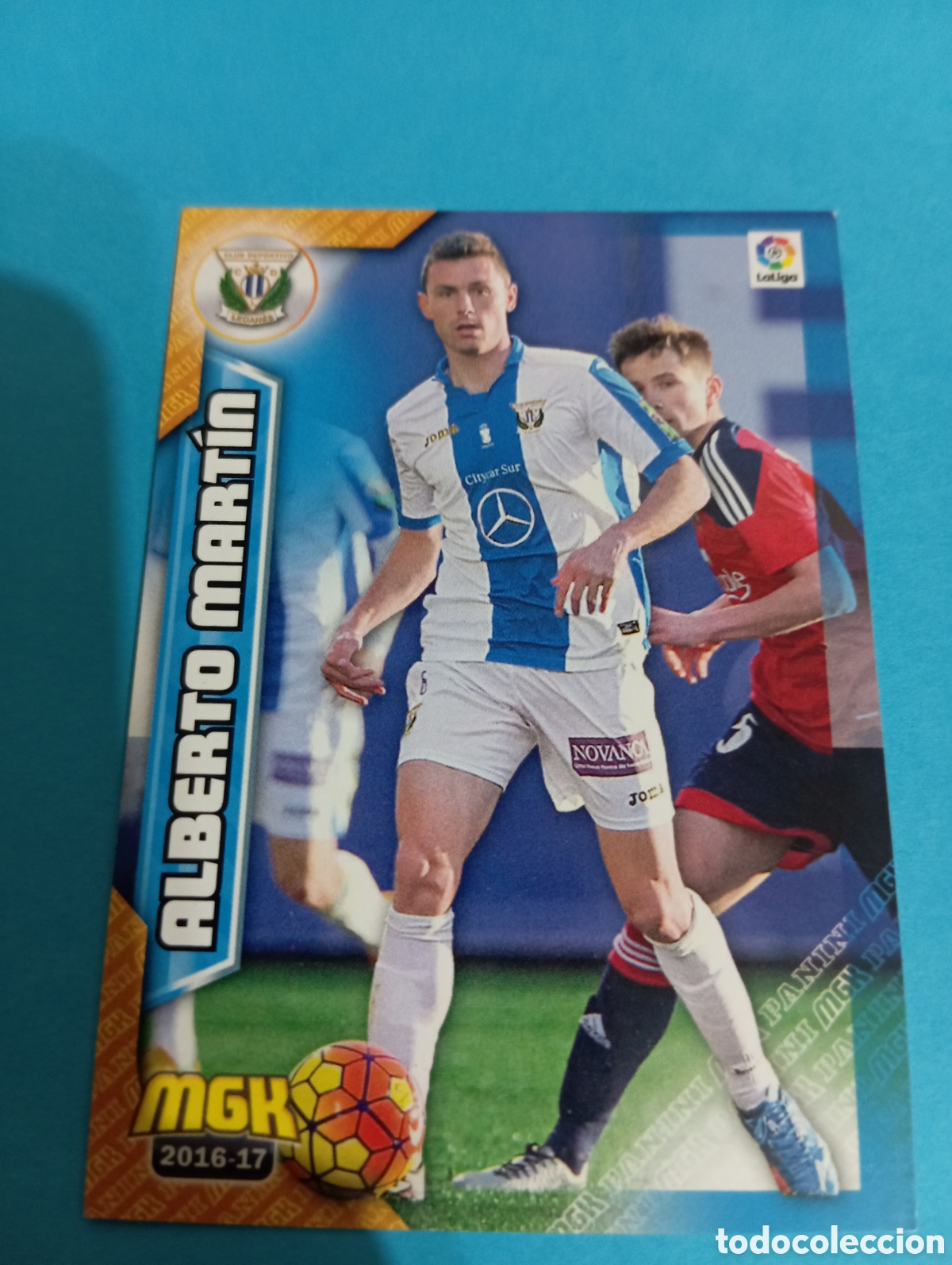 Cromos de f&uacute;tbol: Alberto Mart&iacute;n Legan&eacute;s n&deg;308 / PANINI MEGACRACKS 2016/2017