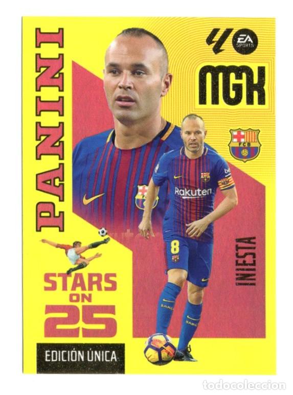 Cromos de f&uacute;tbol: 434 INIESTA BARCELONA STARS ON 25 MEGACRACKS 2026 2027 26 27 MGK