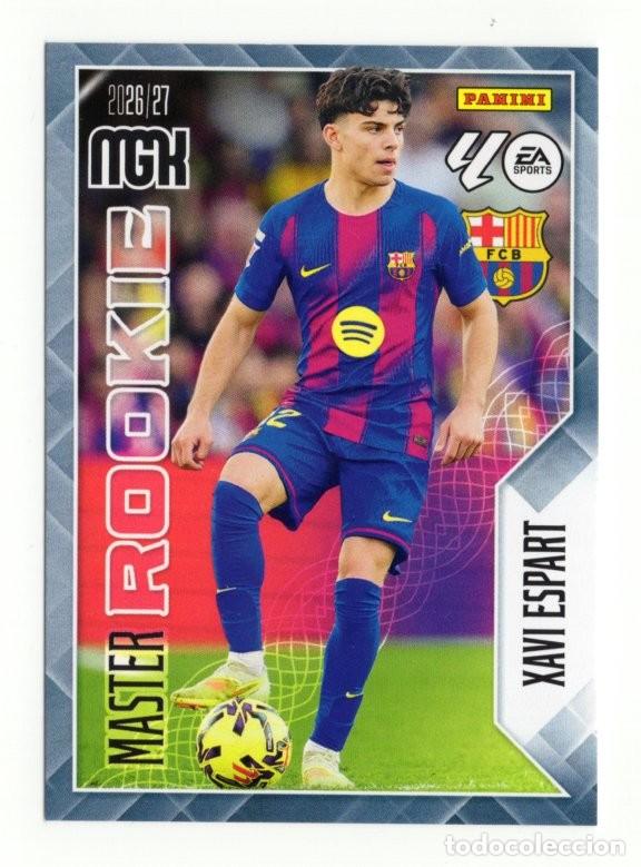 Cromos de f&uacute;tbol: 422 XAVI ESPART BARCELONA MASTER ROOKIE MEGACRACKS 2026 2027 26 27 MGK