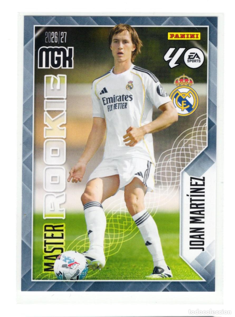 Cromos de f&uacute;tbol: 413 JOAN MARTINEZ REAL MADRID MASTER ROOKIE MEGACRACKS 2026 2027 26 27 MGK