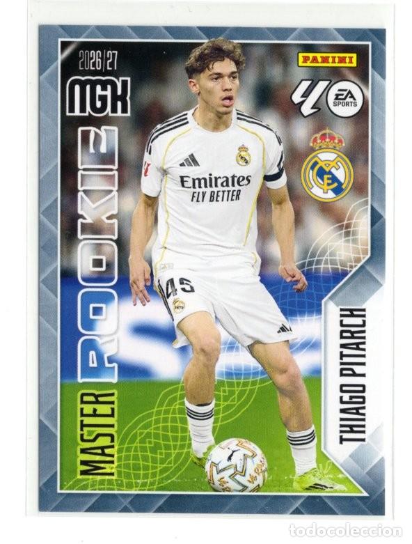 Cromos de f&uacute;tbol: 419 THIAGO PITARCH REAL MADRID MASTER ROOKIE MEGACRACKS 2026 2027 26 27 MGK