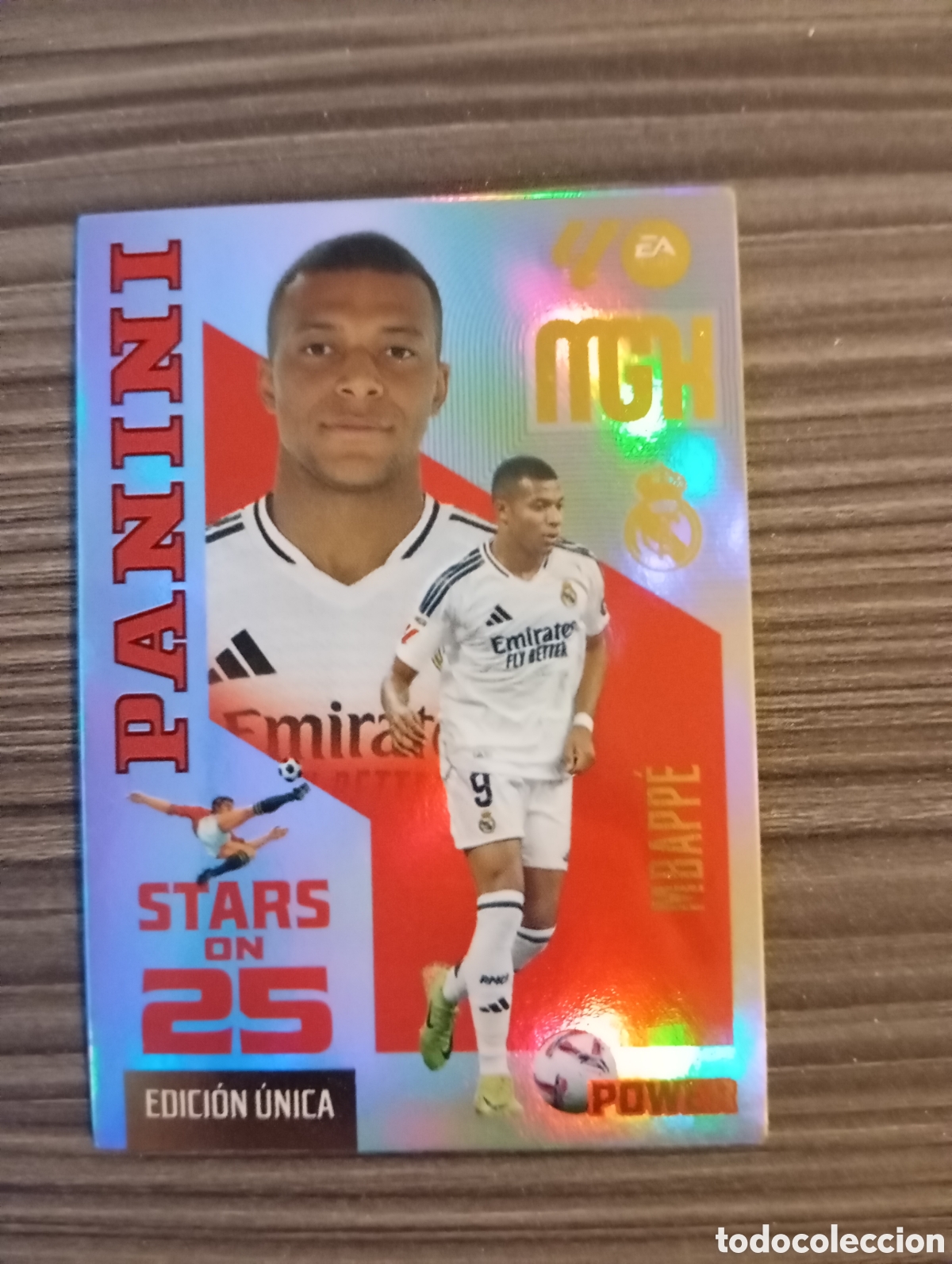 Cromos de f&uacute;tbol: 450P MBAPPE STARS ON 25 POWER EDICI&Oacute;N LIMITADA PANINI MEGACRACKS 26 27