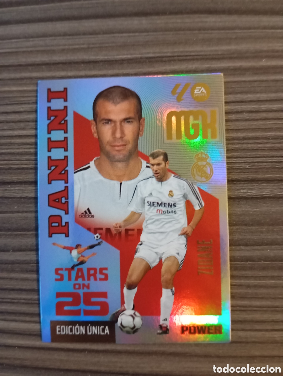 Cromos de f&uacute;tbol: 430P ZIDANE STARS ON 25 POWER EDICI&Oacute;N LIMITADA PANINI MEGACRACKS 26 27