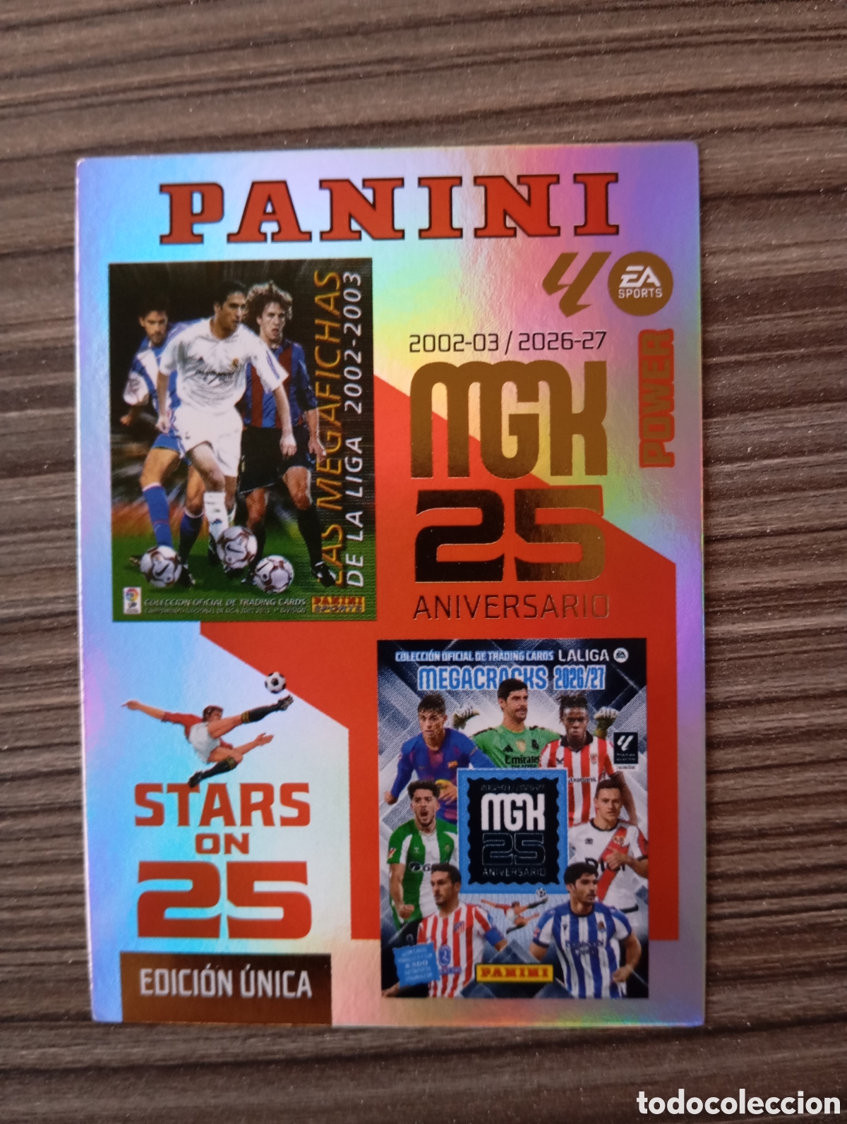 Cromos de f&uacute;tbol: 424P FORJANDO LEYENDAS MGK 25 ANIVERSARIO STARS ON 25 POWER EDICI&Oacute;N LIMITADA PANINI MEGACRACKS 26 27