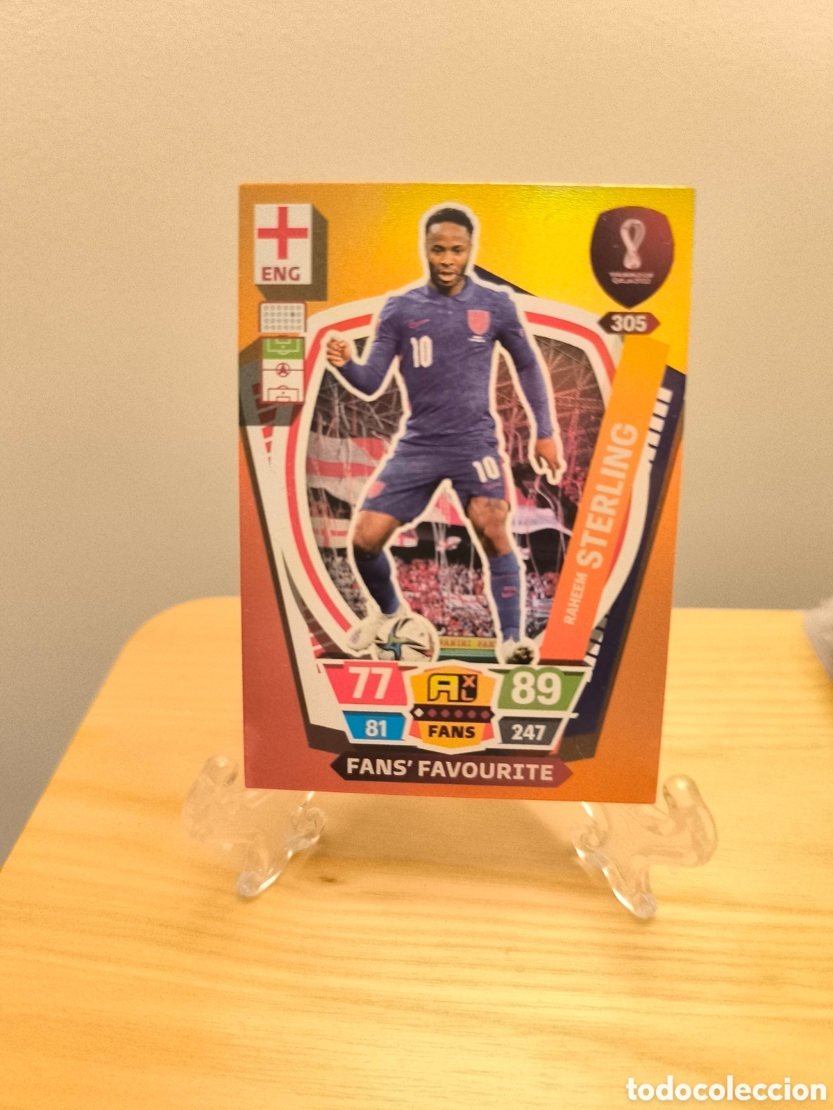 Cromos de f&uacute;tbol: Sterling Adrenalyn XL Qatar 2022 Inglaterra
