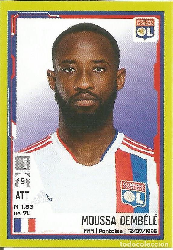 Cromos de f&uacute;tbol: Cromo Sticker Moussa Dembel&eacute; - Olympique Lyon - N&uacute;mero 186 - Foot 2022 22 Ligue 1 Uber Eats - Panini