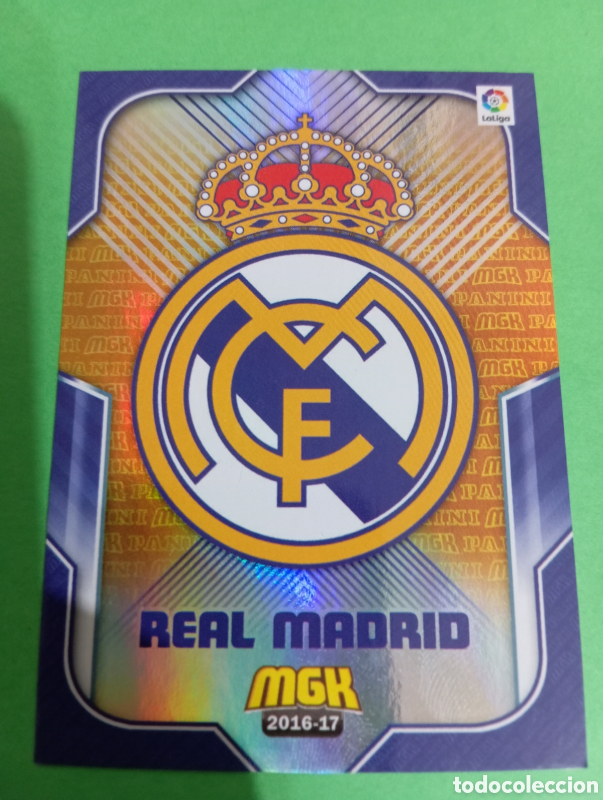 Cromos de f&uacute;tbol: Escudo del Real Madrid n&deg;325 / PANINI MEGACRACKS 2016/2017