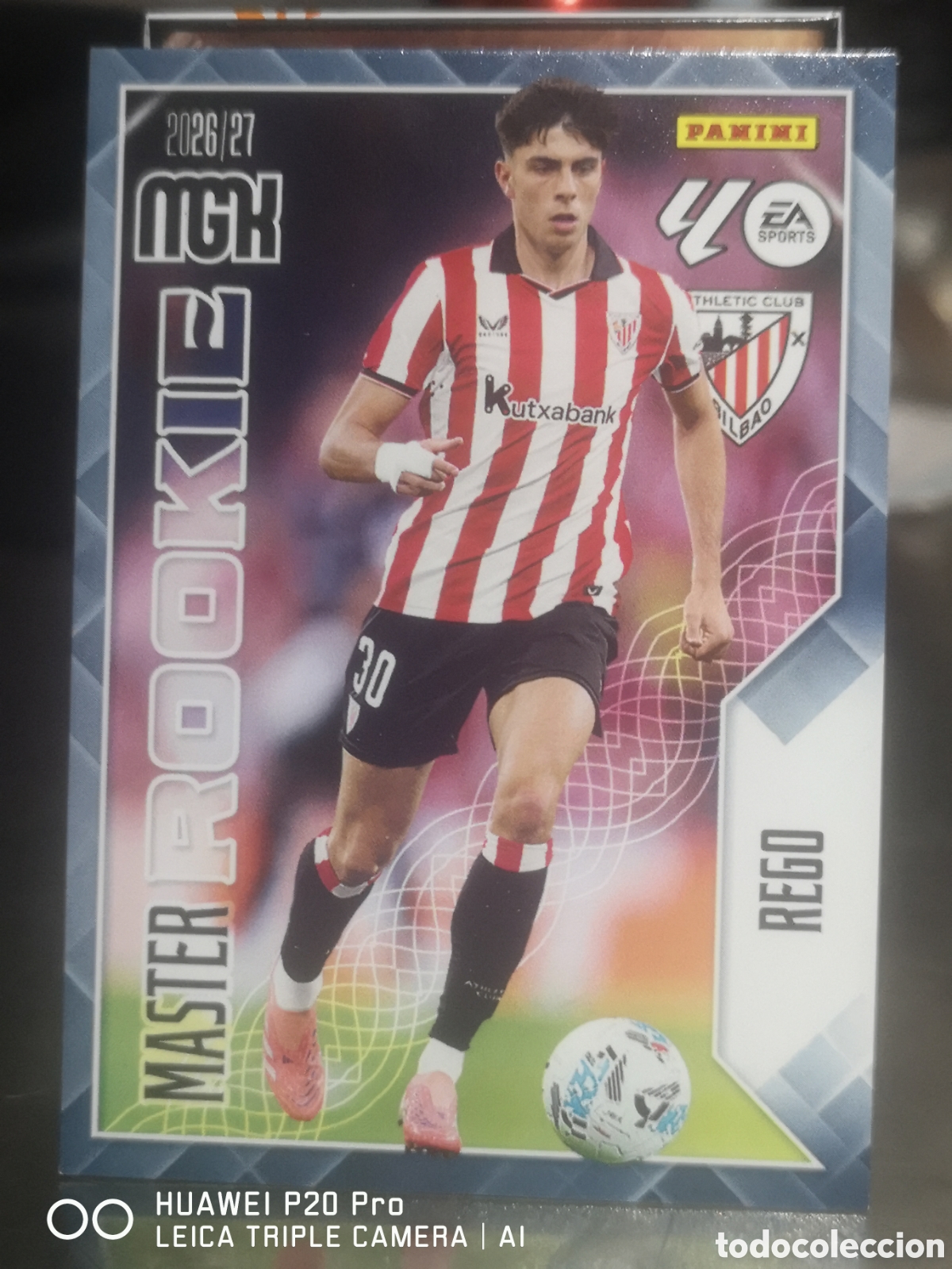 Cromos de f&uacute;tbol: MEGACRACKS 2026 27 MASTER ROOKIE 418 REGO ATHLETIC DE BILBAO 2026 2027