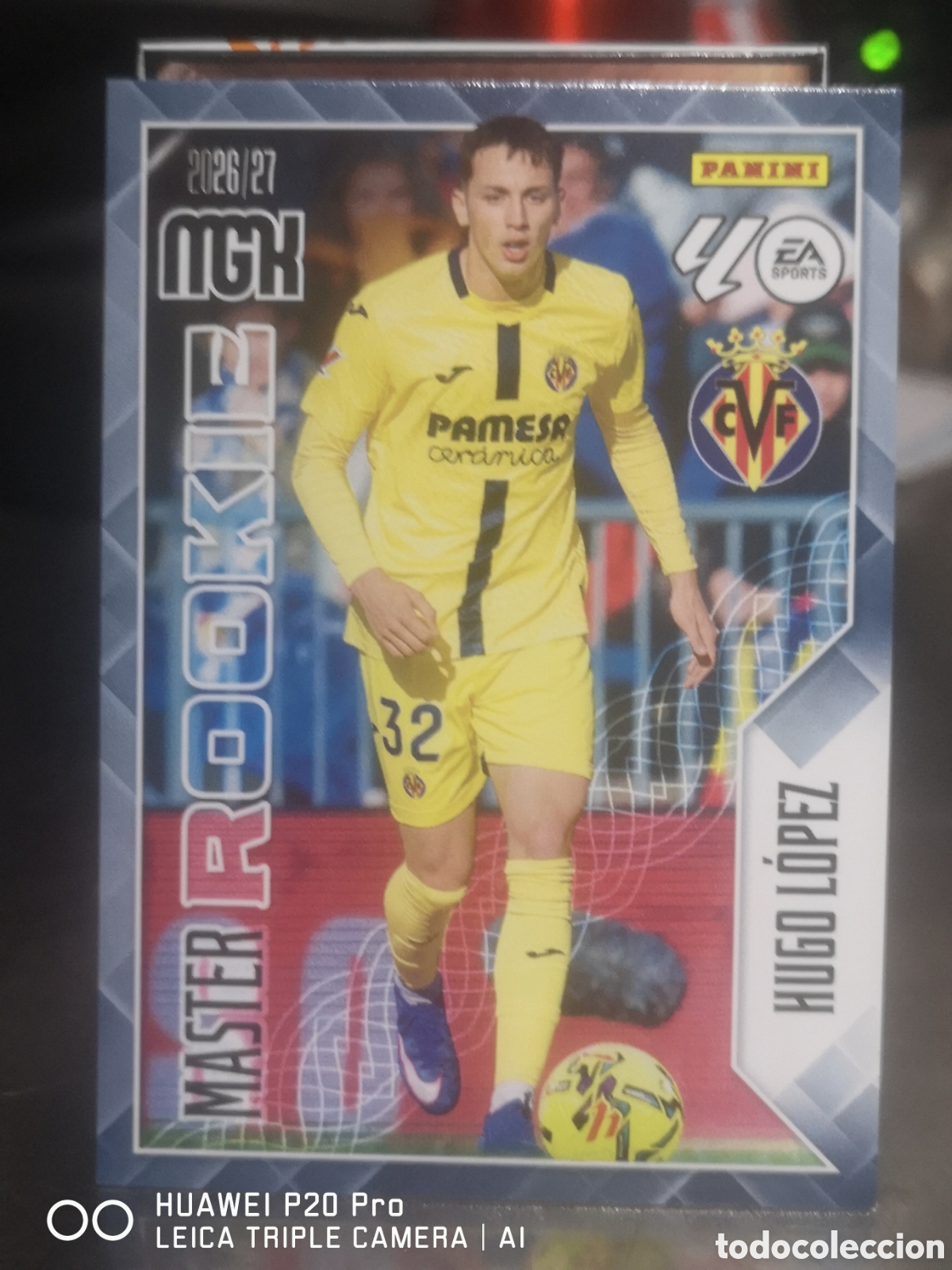 Cromos de f&uacute;tbol: MEGACRACKS 2026 27 MASTER ROOKIE 412 HUGO LOPEZ VILLARREAL 2026 2027