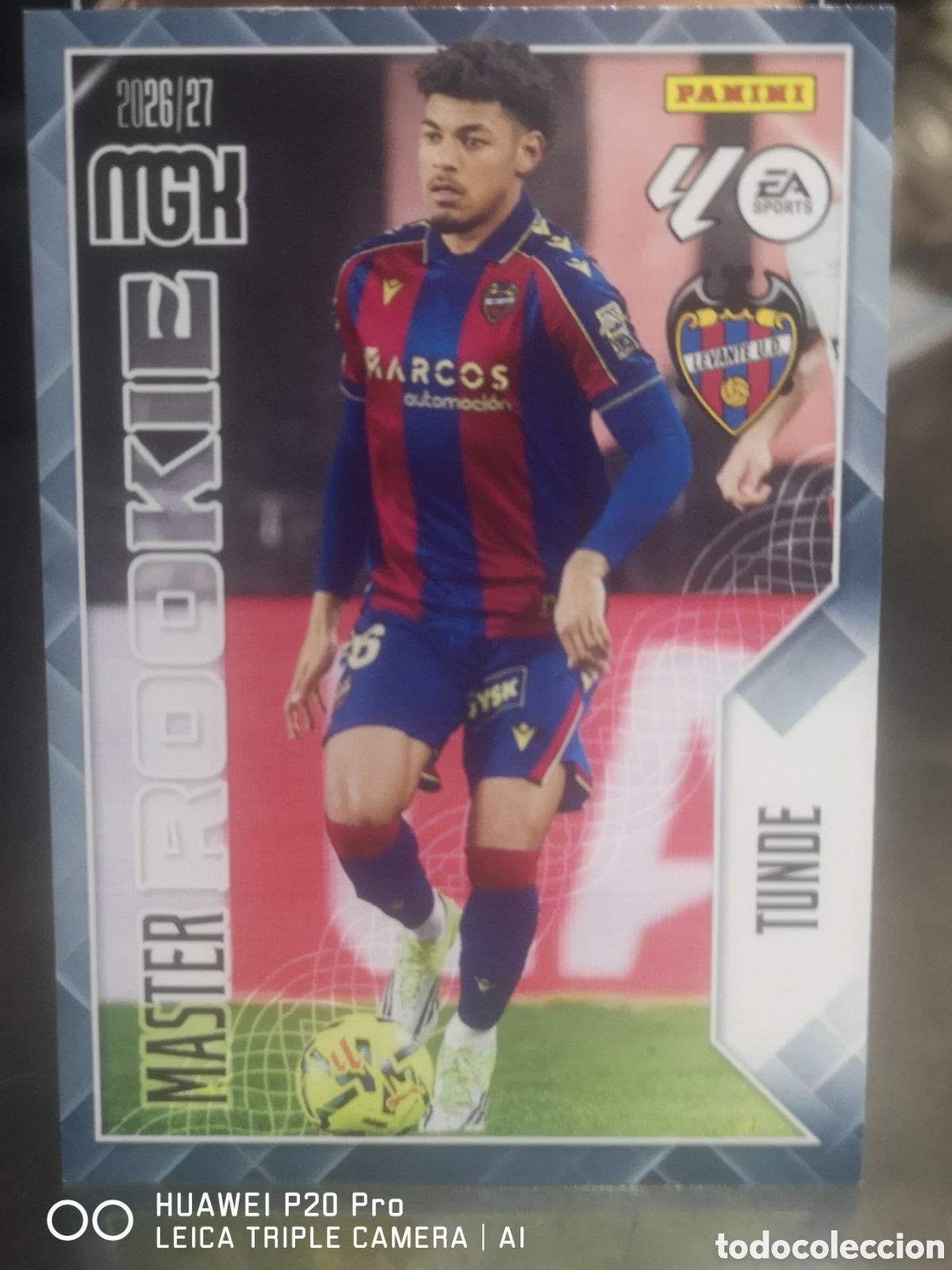 Cromos de f&uacute;tbol: MEGACRACKS 2026 27 MASTER ROOKIE 421 TUNDE LEVANTE 2026 2027